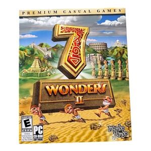 7 Wonders II PC CD-ROM Game MumboJumbo Premium Casual Games Puzzle 2007 Windows